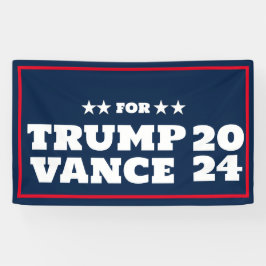Anpassade Trump Vance 2024 Banner