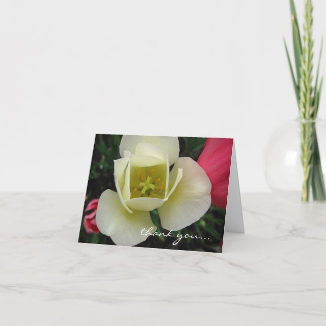 Anpassade Tulip-kort Tack Kort (Framsida)