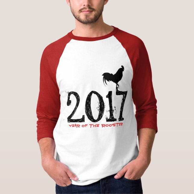 Anpassade Tupp År 2017 grafisk teve T-shirt (Framsida)