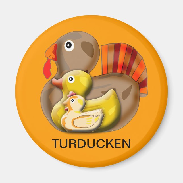 Anpassade Turducken Design Magnet (Framsidan)