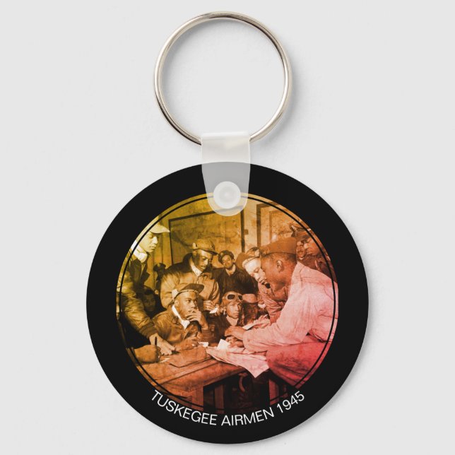 Anpassade TUSKEGEE AIRMEN 1945 Nyckelring (Framsida)