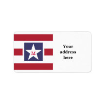 Anpassade U.S.A. Flagga Monogram