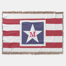 Anpassade U.S.A. Flagga Monogram