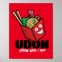 Anpassade Udon vet vem jag är