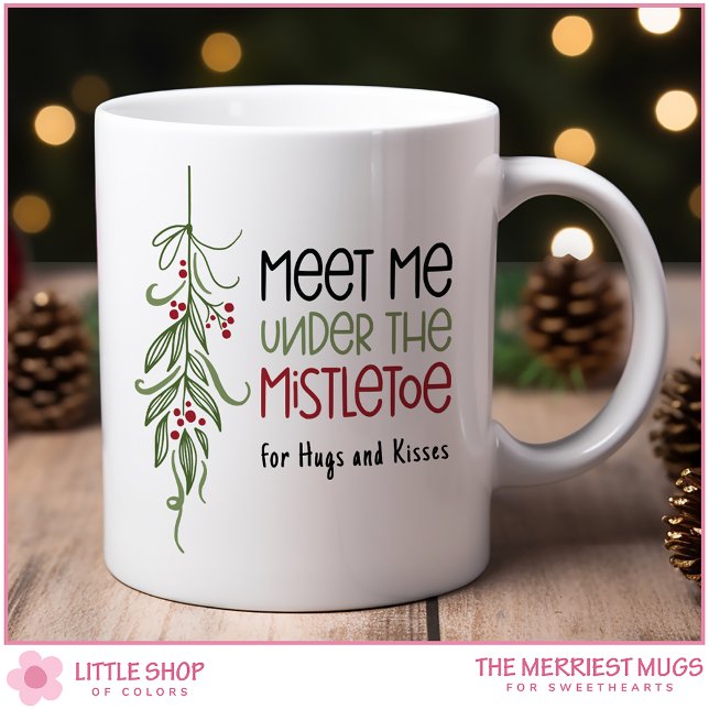 Anpassade under Mistletojulen Kaffemugg (Skapare uppladdad)