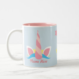 Anpassade Unicorn Horn Stars Mugg
