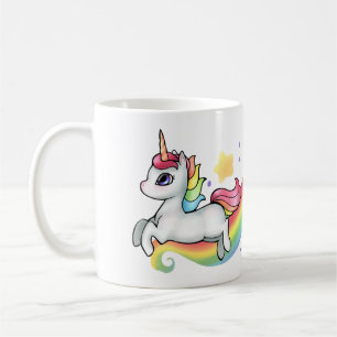 Anpassade Unicorn och Rainbow Mugg