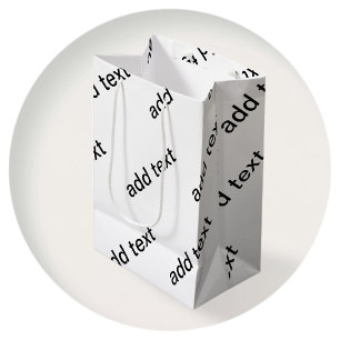 Anpassade Upprepande text Modern vit och svart