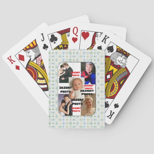 Anpassade uppspelningskort för foton spel kort (Baksidan)