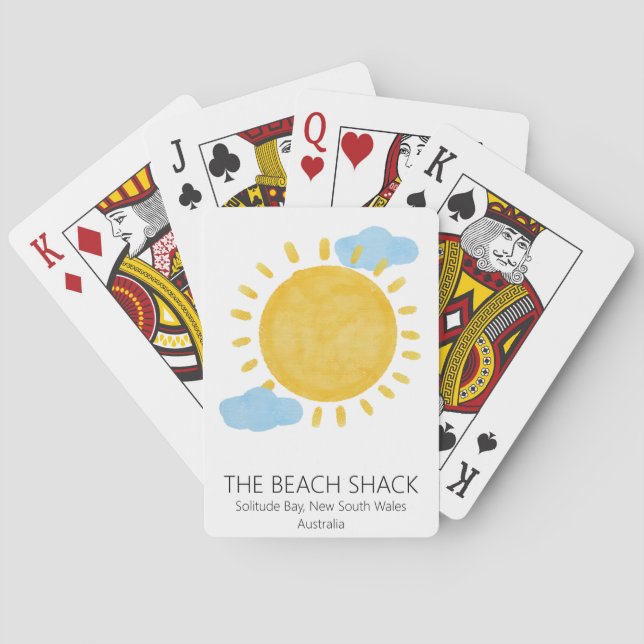 Anpassade uppspelningskort för Personlig Airbnb Casinokort (Baksidan)