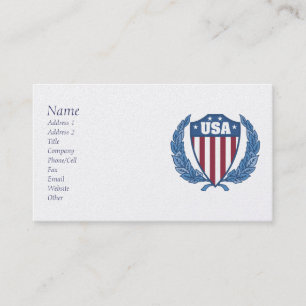 Anpassade USA Emblem Affärskorts Visitkort