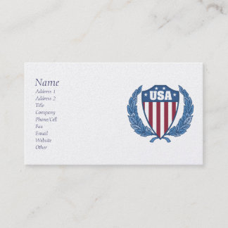 Anpassade USA Emblem Affärskorts Visitkort