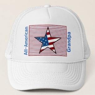 Anpassade USA Patriotic Hat Design Keps