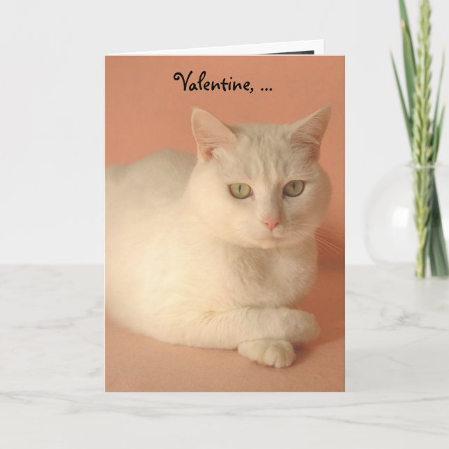 Anpassade Valentine Cats Helgkort (Framsida)