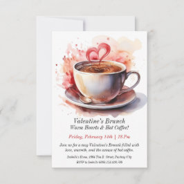 Anpassade Valentines Brunch - Varmhjärtan Inbjudningar