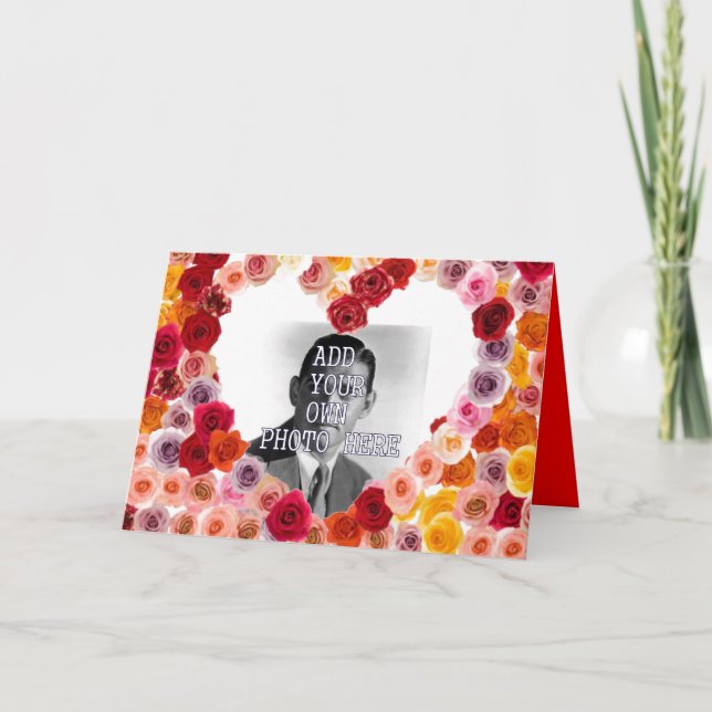 ANPASSADE VALENTINES DAY GREETING CARDS - GIFTS HELGKORT (Framsida)