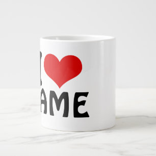 Anpassade Valentines day I kärlek Heart Anpassning Jumbo Mugg