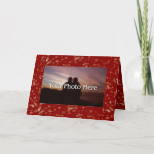 Anpassade Valentines Ram-kort Helgkort