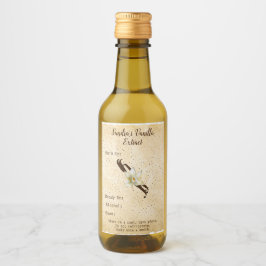 Anpassade Vanilla Extract Flaska etikett