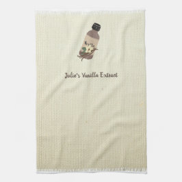 Anpassade Vanilla Extract Maker Kökshandduk