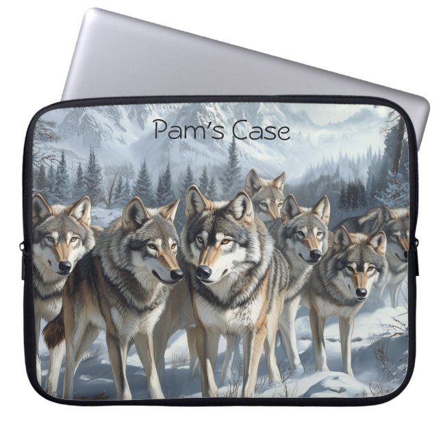 Anpassade Varg Pack Laptop sleeve (Framsidan)
