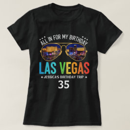 Anpassade Vegas Birthday Group Resa Shirt T