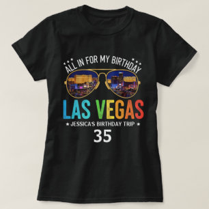 Anpassade Vegas Birthday Group Resa Shirt T