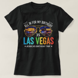 Anpassade Vegas Birthday Group Resa Shirt T