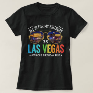 Anpassade Vegas Birthday Group Resa Shirt T