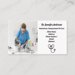 Anpassade Veterinär Affärskort Visitkort