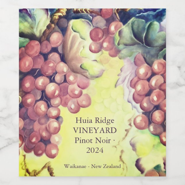 Anpassade vinflasketiketter för vingårdar vinflaska etikett (Singel etikett)