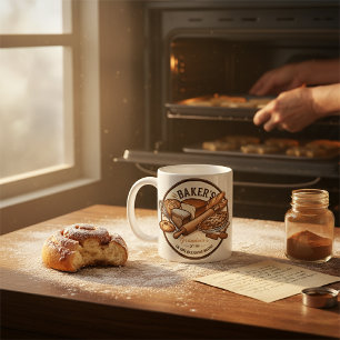 Anpassade Vintage Bakers Mugg