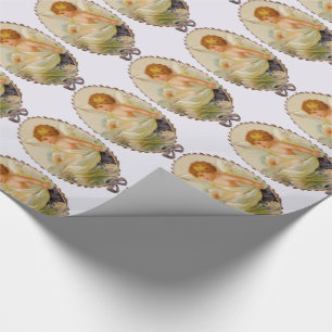 Anpassade Vintage Cherubs Presentpapper