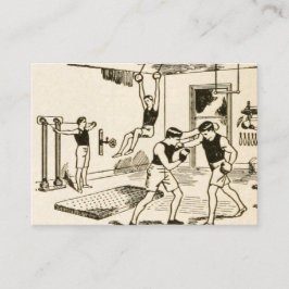 Anpassade Vintage Gym Gymnasium Visitkort