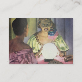 Anpassade Vintage Gypsy Fortune Teller Psychic Visitkort