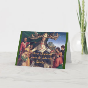 Anpassade Vintage jul Kort