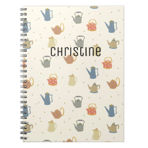 Anpassade Vintage Kitchenware Mönster Planner Anteckningsbok