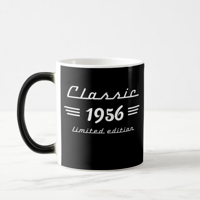 Anpassade Vintage Klassiska Födelsedagspresenter f Magisk Mugg (Vänster)