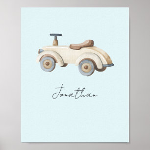 Anpassade Vintage Leksak bil Poster
