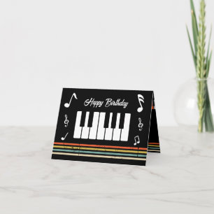 Anpassade Vintage Pianotangenter Kort