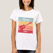 Anpassade Vintage stil Ukulele t-shirt