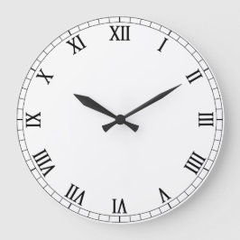 Anpassade Vit dragkraft Stor Klocka