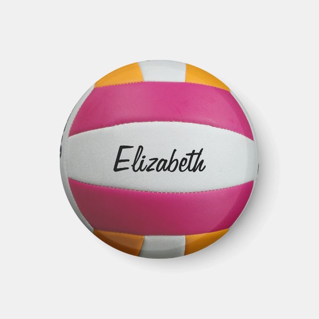 Anpassade Volleyball Magnet (Framsidan)