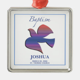Anpassade, Vuxen Baptism Dove Julgransprydnad Metall