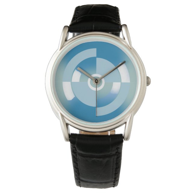 Anpassade Watch med Abstrakt Circle Armbandsur (Framsida)