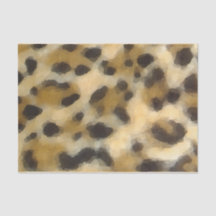 Anpassade Watercolor Leopard Skriv ut vävnadspappe