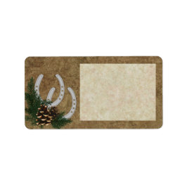 Anpassade Westerna Adress-stickers Adressetikett