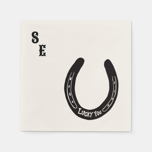 Anpassade Westernt ThLED Cocktail Nakin Pappersservett (Framsidan)