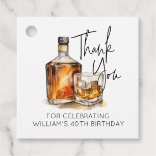 Anpassade Whiskey Flaska Birthday Tack Märkre Gåvor Etiketter