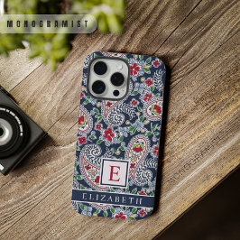 Anpassade White Blue Paisley Mönster